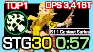 [S11 TOP1] Wind Walker STG30 0:57 Rotation / DPS 3,416 Trillion / Dragon Nest China