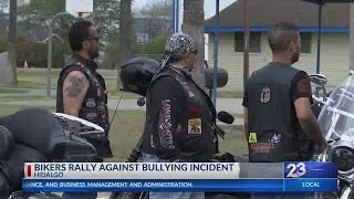 Bikers rally for bullied special needs student