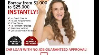Your Job is Your Credit Auto Loans, Your Job is Your Credit Auto Financing