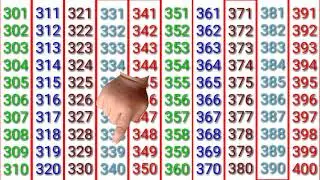 counting video in english 301 se 400 tak // Learn how to pronounce english numbers //301 to 400