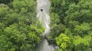 Video of flying HoveRoo, a hovercraft, on the Brazos River at Tin Top Estates in Texas