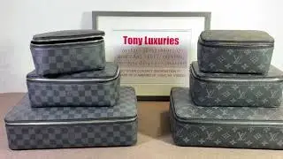 Упаковочные кубы в цветах Damier graphite и Monogram Eclipse