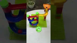 ❤️ American Super colorful pop tube marble run race ASMR #asmr #marble #marblerun