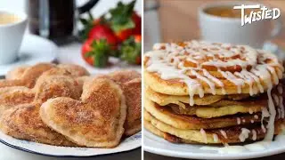 Everyone needs cinnamon swirl pancakes in the morning | Twisted | Breakfast Treats