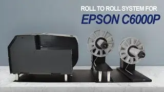 Label rewinder and label unwinder for EPSON C6000P Inkjet Label Printer