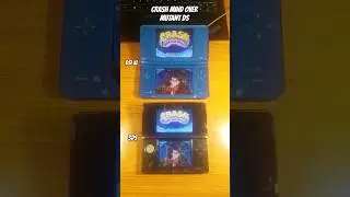 Crash mind Over mutant speed comparison, Dsi xl vs 3ds