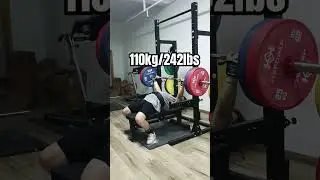 PR attempt after a massive squat #chestday #depression #workout