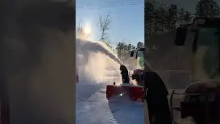 Quickest way to remove the snow from your driveway.