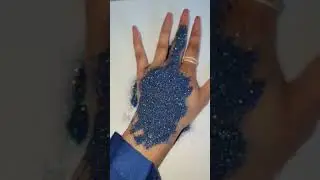easy glitter mehndi tutorial😍||blue glitter henna design #trending #shorts #fyp #easy #ytshorts