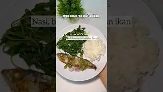 Menu makan real food selama seminggu #defisitkalori #menudietharian #realfood #shorts
