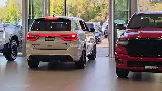 When you walk into the dealership show room, point to the white HELLCAT, and say 