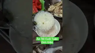 Rice with Chicken Porridge and Watermelon
