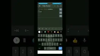 SQL first program in Android mobile | create table program #coding #sql