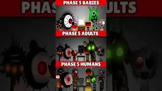 Incredibox Sprunki Phase 5 But Babies VS Phase 5 (Y.N.R. Sprunki) VS Phase 5 Human *MIX VERSION*