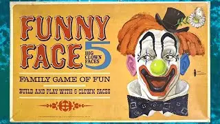 Board Game Archaeology #102  Funny Face Game by Whitman Publishing from 1965 #clown #puzzlegame