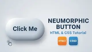 Stylish Neumorphic Button Design 🔥  HTML CSS Animation  Modern UI Design 2025