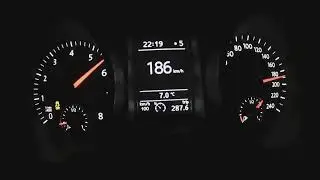 VW Golf 6 1.6 BiFuel LPG driving Topspeed on the German Autobahn