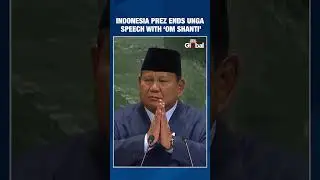 Indonesia President Ends UNGA Speech With 'Shalom, Salve, Om Shanti Shanti Shanti Om' | #unga80
