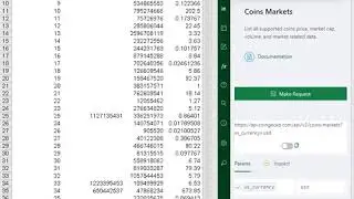 Use =CS.QUERY to get global cryptocurrency markets data from CoinGecko in Excel & Googlesheets