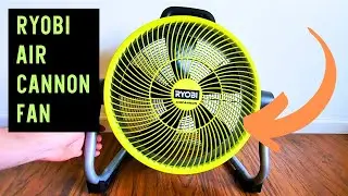 Ryobi Air Cannon Fan is a Powerful Hybrid Electric and Battery Powered Fan