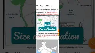India Size and Location|The Coastal Plains|geography Chp1|#indiasizeandlocation #socialscience #cbse