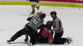 OHL Fight 10-26-18 Sean Josling (SAR) / Connor Roberts (FLT)