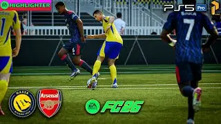 Al Nassr vs Arsenal 🔥 Stunning Goals & Replays | FC 26 PS5  #fc26 #football #ps5 #ronaldo #viral