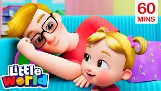 Daddy is sick  | Little World| Cartoons for Kids - Explore With Me!