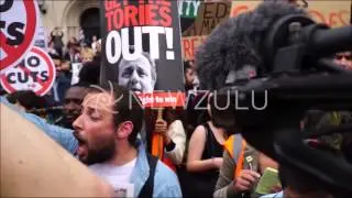 London: 'Anti-Tory' protesters clash with police | Newzulu
