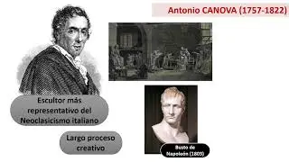 La escultura neoclásica.
