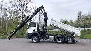 MAN TGS 28.430 6x4-4 3-Seiten-Kipper EuromixMTP Kran Hiab 228-6