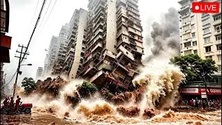TSUNAMI + TYPHOON 2025: DOUBLE DISASTER HITS Philippines, Coastlines ERASED | Short Movie