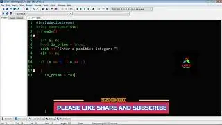 C++ PROGRAM CHECK GIVEN NUMBER IS PRIME OR NOT