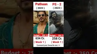 Ps 2 vs Pathaan movie || Box Office Collection || #ps2 #srk #viral