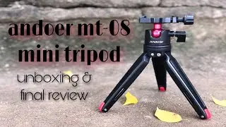 andoer mt-08 mini tripod re-unboxing & quick review