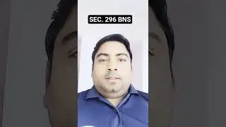 Section 296 bharatiya nyaya sanhita || section 294 ipc || #bns #ipc #rklegalanalysis