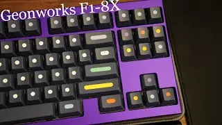 Geonworks F1-8x Sound Test - Retooled Cherry Mx Black Switches