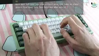 Durock Koala tactile switches sound test. (lubed & filmed, 62g spring)