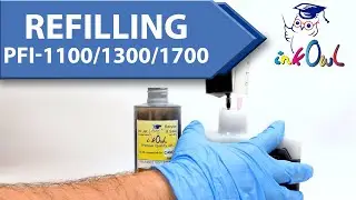 How to Refill Canon PFI-1100 PFI-1300 PFI-1700 Ink Cartridges for PRO-2000/2100/4000/4100/6000/6100