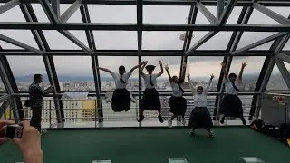 Japanese Students Visit Kyoto Station