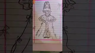 aesthetic dresses drawing 🌷😍 #ytshorts #art #drawingstyles #diya art & craft 🦋