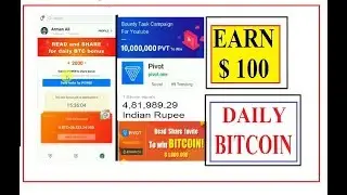 PIVOT APP - Earn Free Bitcoins | $100-200 Daily | Upto 4 Bitcoin Bonus per day