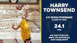 Harry Townsend Highlights | Class of 2027 | 24.1ppg | BBNZ U18 Nationals