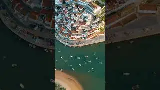 Ferragudo  🏖️  #algarve #villageinthealgarve #droneview #contentcreatralgarve #portugaltourism