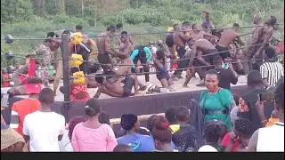 AFRICAN 30 MEN   IN THE RING AT SGW DUST OFF IN UGANDA
