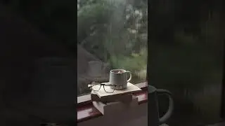 📖☕️🌧️ Cozy Reading Time: Relaxing with a Book and Tea on a Rainy Day