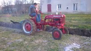 farmall cub plowing