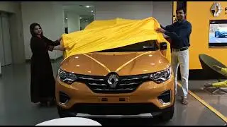 Renault Triber RXZ EASY R AMT Dual Tone Delivery ( Metal Mustard With Black Roof )