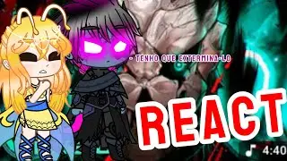 KAIJUS DO MONSTERVERSE REACT - Rap do KAFKA (Kaiju N. 8) METAMORFOSE  _Au_ (GACHA)