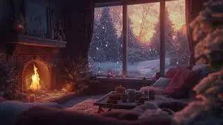 Festive Glow | Cozy Fireplace Warmth and Gentle Piano Melodies for the Holidays